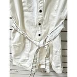 Splendid La Paz Twill Sleeveless Button Snap Belted Romper Antique White Women S Photo 2