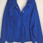 ZARA Blue Button Down Denim Jacket Women's XXL Streetwear Outdoor Casual Travels Photo 0