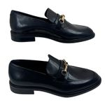 Vagabond Delia Women's 36 US6 Black Leather Loafers Gold Horsebit Minimal Flats Size 6 Photo 2