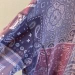 Lucky Brand  Purple Paisley Sweatshirt Photo 1
