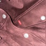 Levi's NWT  Faux Suede Long Sleeve Shirt Jacket Women's Size 3X Chocolate Brown Photo 5