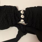 Aztec Rose halter/bandu bikini style swim top Black Photo 1