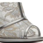 Caparros Silver Leather & Mesh Open Toe Sandal Photo 3
