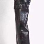 Tgla vegan leather cargo black pants 5/27 Photo 2