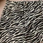 Garage Zebra Print Denim Skirt Photo 1