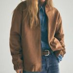 ZARA NWT faux suede tan brown bomber jacket Photo 0