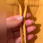 Lulus  Mustard Yellow 100% Cotton Flowy/Gauzy Lightweight Mini Dress - Size M NWT Photo 4