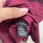 JAX Burgundy and Black Tiered Dress Photo 3