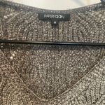 Green paper moon sweater, size M with scalloped detailing Size M Photo 1