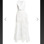 ONE33 Social embroidered tulle ruffle dress size 0 White Photo 2