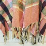 Woolrich {OSFA} NWT  Justine Plaid Poncho Wrap Fringe Trim Photo 6