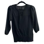 Monsoon black sheer polka dot top blouse Size 4 Photo 0