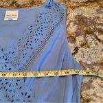 Tracy Reese X Anthropologie Blue Eyelet Crochet Midi Dress Size S Small EUC Photo 4
