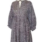 Banana Republic Womens Dress Size XS Tunic Babydoll Brown Puff Sleeve Mini Fall Photo 1