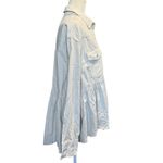 Free People We The Free by “Dylan” Peplum Cotton Shacket – Women’s Medium Photo 3