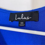 Lulus NEW Philosophy Royal Blue Short Sleeve Mini Wrap Dress Size XS Photo 4