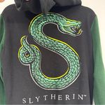 Harry Potter Slytherin Black Green Hoodie Varsity Jacket Womens XXS Casual Snake Photo 6