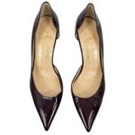 Christian Louboutin Iriza 70mm Half d'Orsay Pumps Dark Red Size 38.5 Photo 4