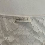 Abercrombie & Fitch White Lace Sleeve Top XS Feminine Lightweight Photo 2