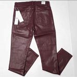 Hudson Jeans NWT Hudson Mid Rise Super Skinny Ankle Jeans Womens Size 25 burgundy maroon Photo 1
