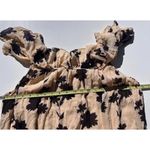 Denim 24 7 Tunic Top Shirt Blouse 20W 20 Floral Roll Tab Pintuck Boho Western Red Photo 3