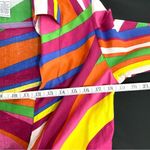 VIntage 90s Mishca Colorful Bright Open Tie Front Long Photo 5