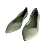 Rothy's The Point Shoes Womens Size 7.5 Green Knit Flats Washable Eco Friendly Photo 2