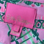 Lilly Pulitzer  Martine Long Sleeve Dress Small Pink Green Ruffle Tropical Beach Photo 5