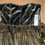 Urban Outfitters  Strapless Gold Mini Party Dress  Lucca Couture New Small Photo 2