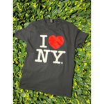 None Y2K I Love New York 100% Cotton Black T Shirt Size Small Photo 2