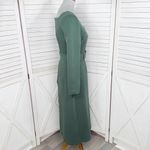 Tuckernuck Elle Long Sleeve Midi Knit Dress Forest Green Medium Photo 3