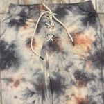 Cloud Chaser  women's XS blue/white tye dye lace up jogger sweatpants Photo 2