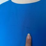 Papell 100% Silk Shift Womens Dress Sz 4P Artsy Bright Colorblock 60s Inspired Blue Photo 7