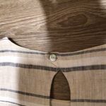 Naturals By O&J 100% Linen Dress Size 1 (10/12) Classic Coastal Quiet Luxury​​ Black Photo 6