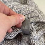 Aerie Light Gray Marled Chunky Knit Oversized Sweater Photo 12