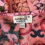 One World Boho Floral Pink Tank Top Resort Cruise Vacation Sleeveless Chic Flowy Medium Photo 7