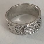 Signed Bear Ring Silver Photo 0