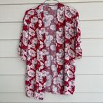 Knox Rose  Kimono Swim Cover Up Duster Cardigan Size XS/S Floral Boho Chic Hawaii Photo 10