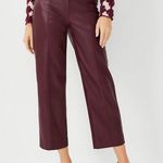 Ann Taylor Faux Leather Easy Straight Crop Photo 0
