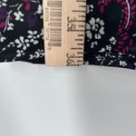 Loft NWT Black Paisley Floral Print Mock Neck Ruffle Long Sleeve Dress Size 8 Photo 9