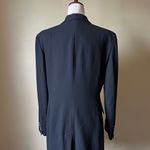 Ralph Lauren 90s Vintage Lauren‎  Black Wool Crest Blazer Button Down Women's 12 Photo 10