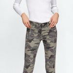 ZARA NWT  Camouflage Ankle Crop Skinny Jeans Mid Rise 6 Photo 0
