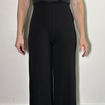 EXPRESS  Satin Scoop Top Black Pants Jumpsuit Size Small Photo 0