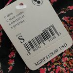 Free People Like New  Stevie Tunic Top / Minidress Black Combo Pattern Small $128 Photo 15