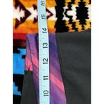 Adidas Black & Pink/Purple Striped Band Waist Flare Leggings Size S (8-10) Logo Photo 6