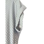 EXPRESS  Women's Polka‎ Dot Top Blouse Gold Zipper Detail Short Sleeve Photo 3