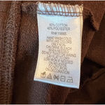 Quacker Factory Womens Top Size 1X Brown Rhinestones Zip Front Pockets Hood Photo 5