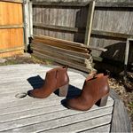 BP Lance Block Heel Bootie In Cognac Oiled Leather by size 8 fall winter casual Photo 4