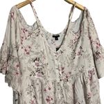 Torrid NWT  Babydoll Top Milkmaid Cold Shoulder Sleeve Floral Plus Size 1X Photo 2