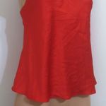 Victoria's Secret NWOT Victoria’s Secret Red Satin Bow-Back Tank Shirt Sleep Top Sz M Photo 4